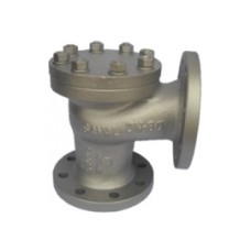 CS Cast Steel Horizontal Angle Check Valve Flange End PN 40 (Wj-Neta)